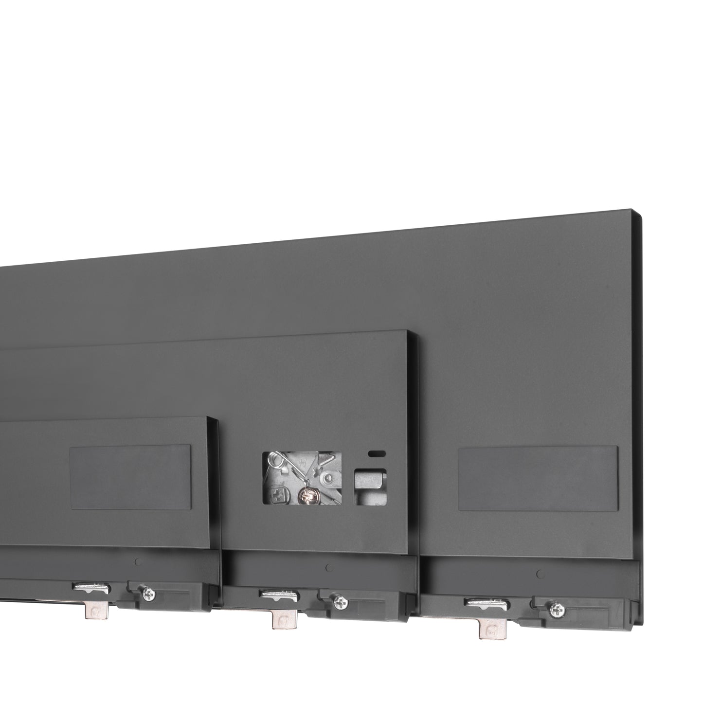 Emuca Cassetto esterno Protone 30kg, guide di estrazione totale con una chiusura soft, altezza 131mm, profondità 300mm, Acciaio, Grigio antracite