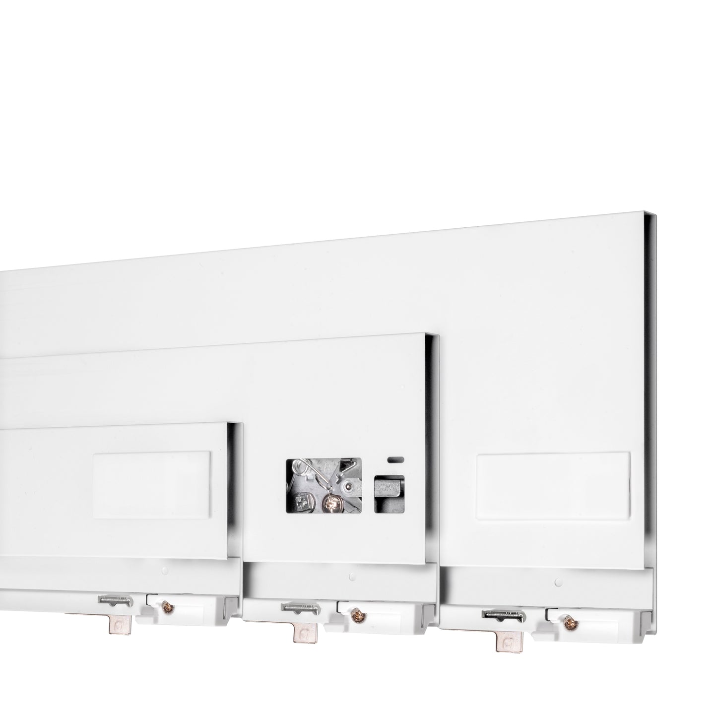 Emuca Cassetto esterno Protone 30kg, guide di estrazione totale con una chiusura soft, altezza 131mm, profondità 350mm, Acciaio, Verniciato bianco