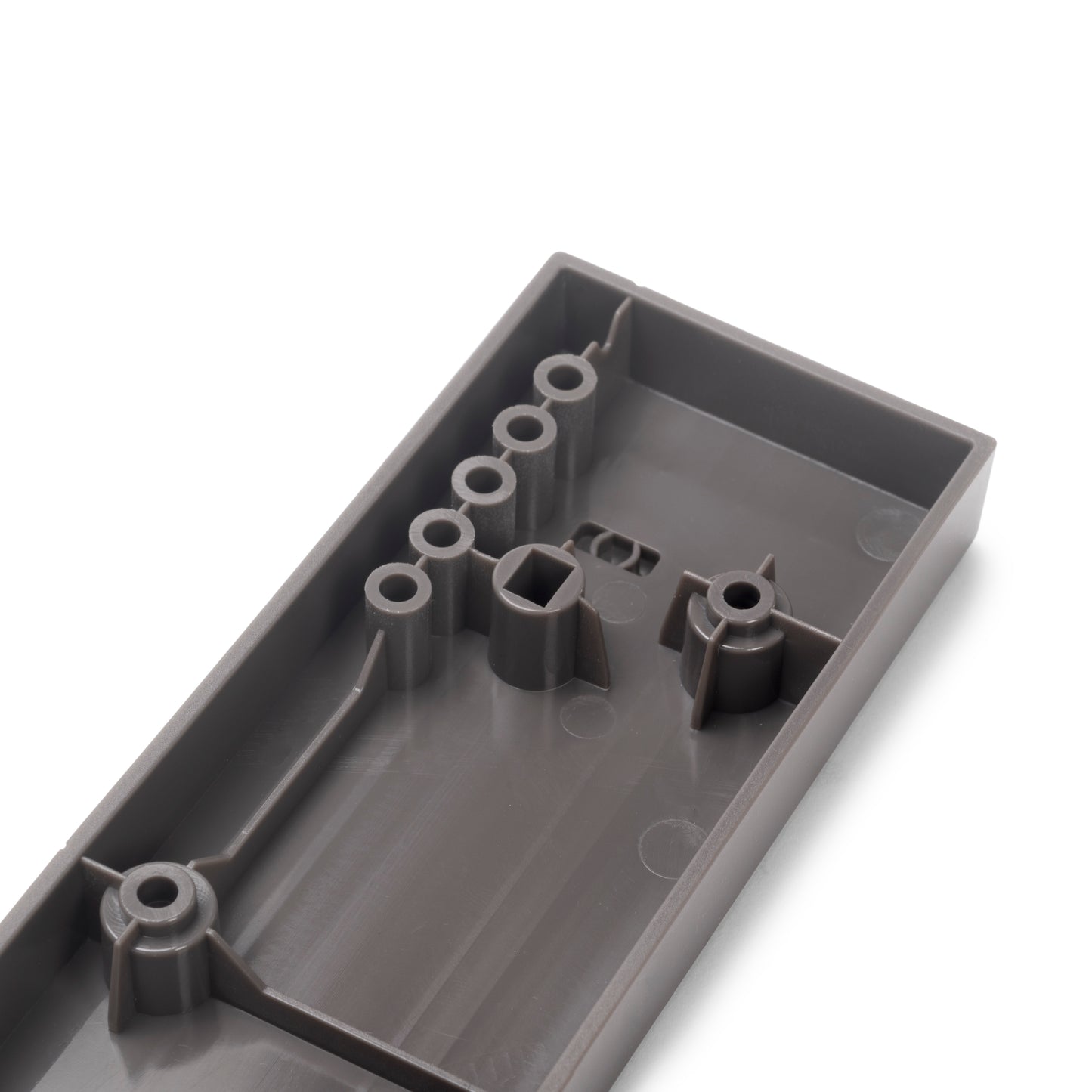Emuca Telaio con guide a estrazione totale e chiusura morbida per accessori per armadi Quartz, 662-688mm, Alluminio e plastica, Titanio
