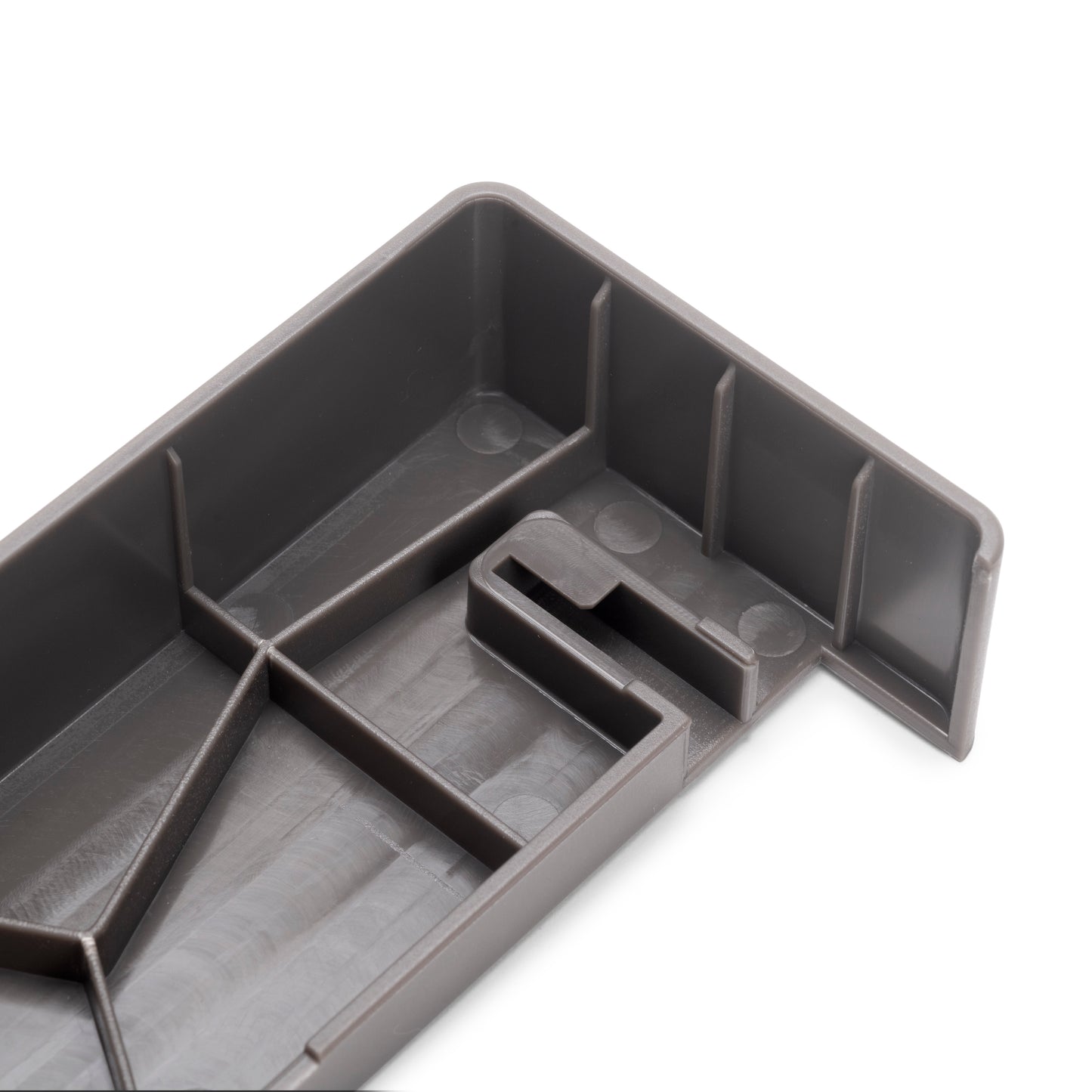 Emuca Telaio con guide a estrazione totale e chiusura morbida per accessori per armadi Quartz, 662-688mm, Alluminio e plastica, Titanio