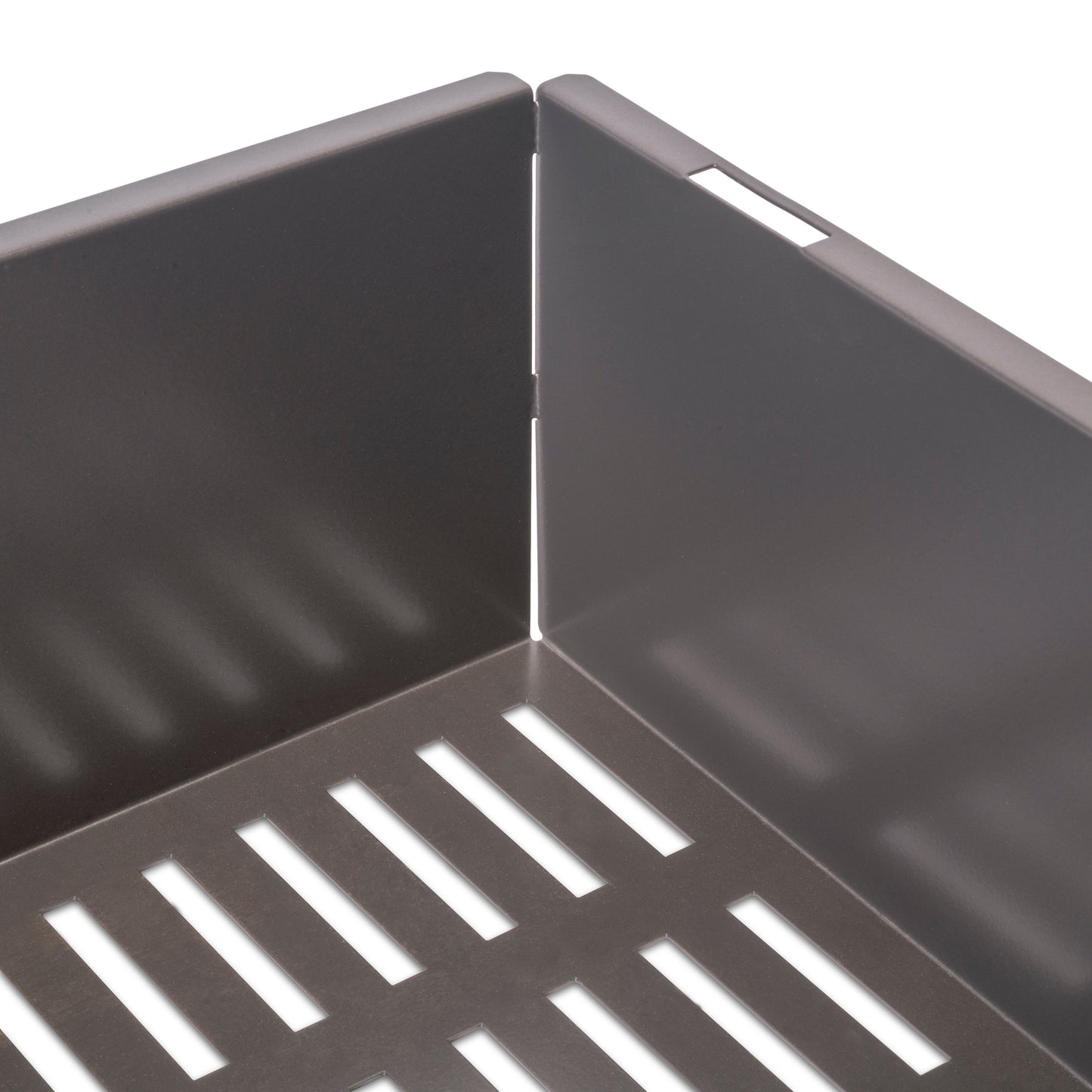 Emuca Cassetto metallico per armadi e cabine armadio Quartz, 640 (M80), Acciaio, Titanio