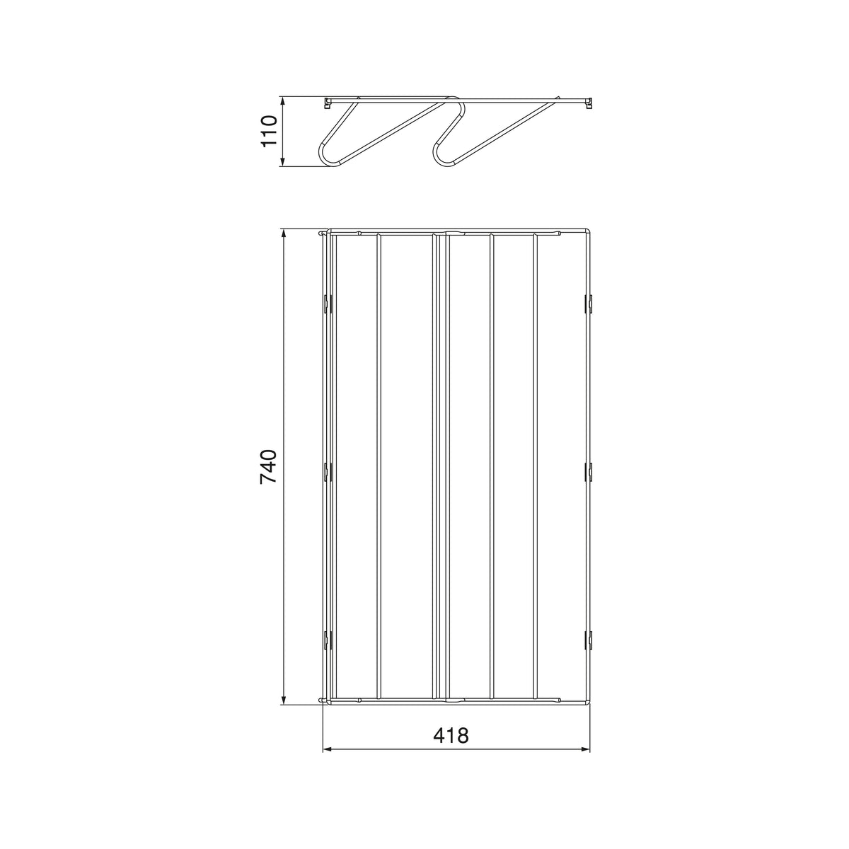 Cassetto portascarpe per armadi e cabine armadio Quartz