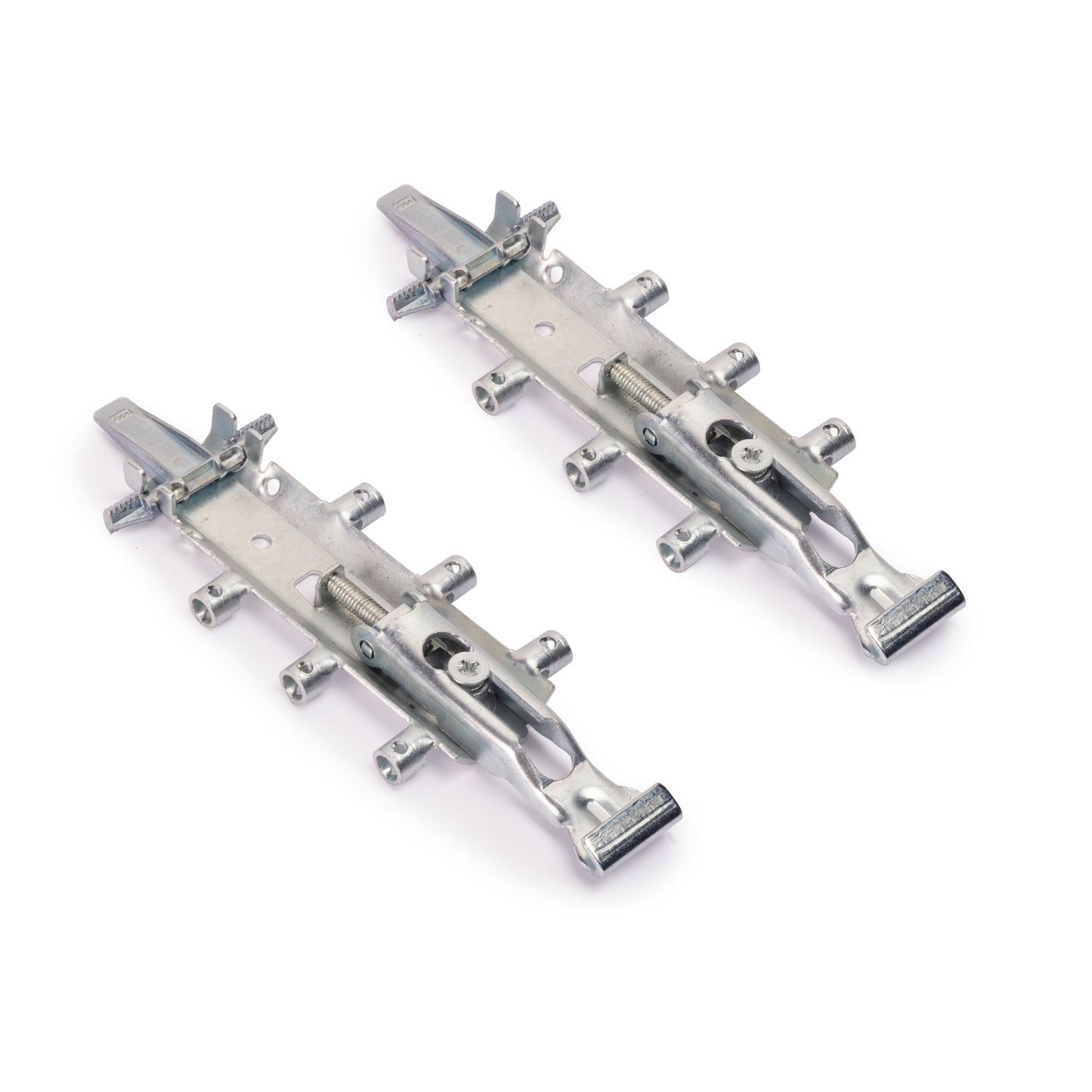 Emuca Kit di reggipensili occulti per moduli alti Levelup1 con piastra, Acciaio, Zincato bianco