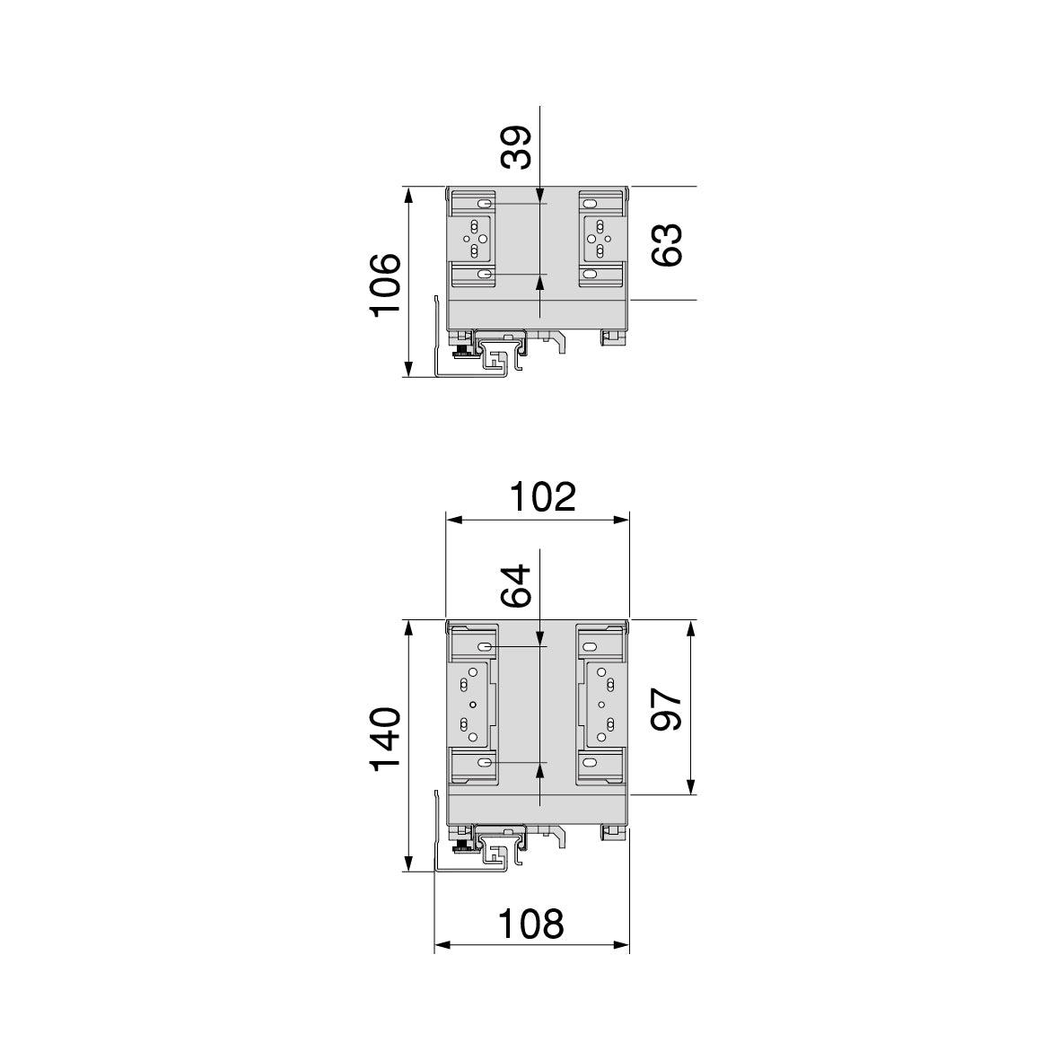 Emuca Portabottiglie laterale estraibile Titane Simplex con chiusura soft, modulo 150 mm, Grigio antracite