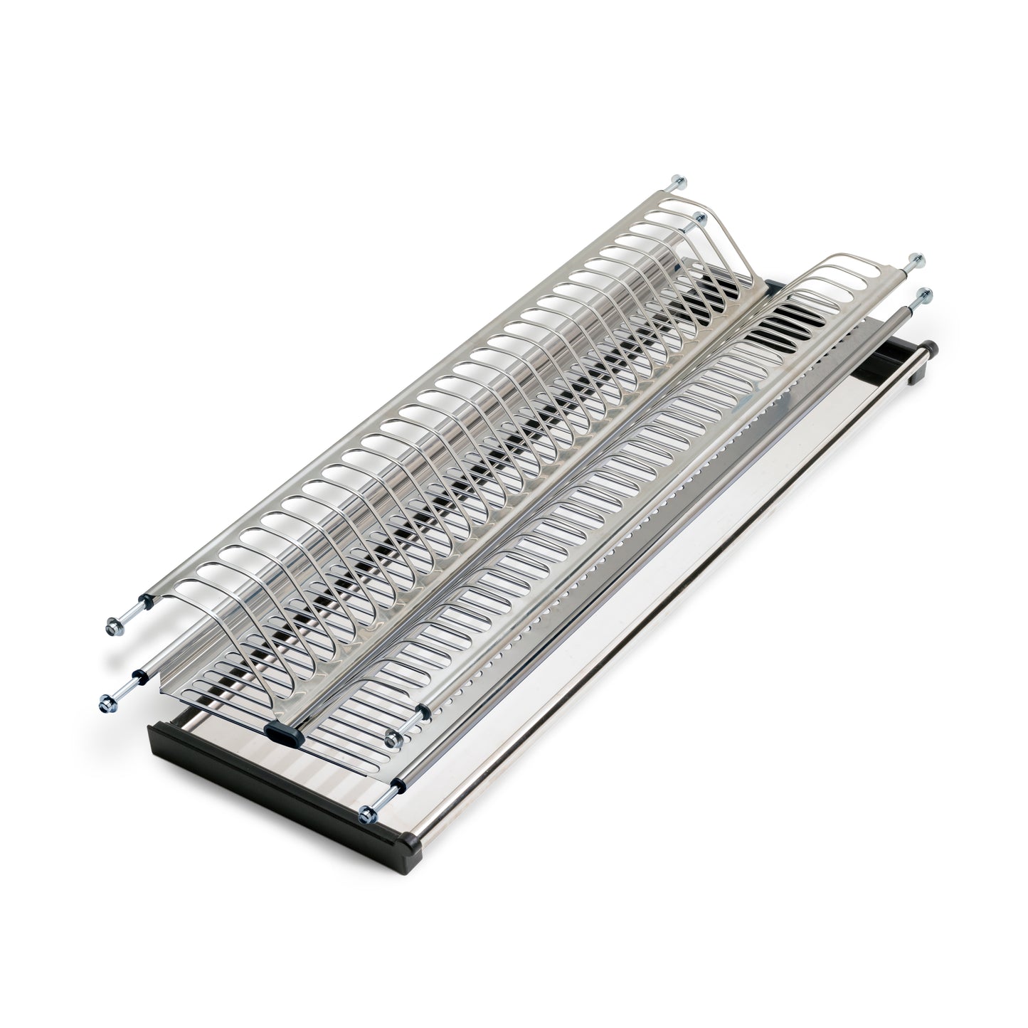 Emuca Scolapiatti acciaio inossidabile Drynox, modulo 600 mm, Acciaio inossidabile