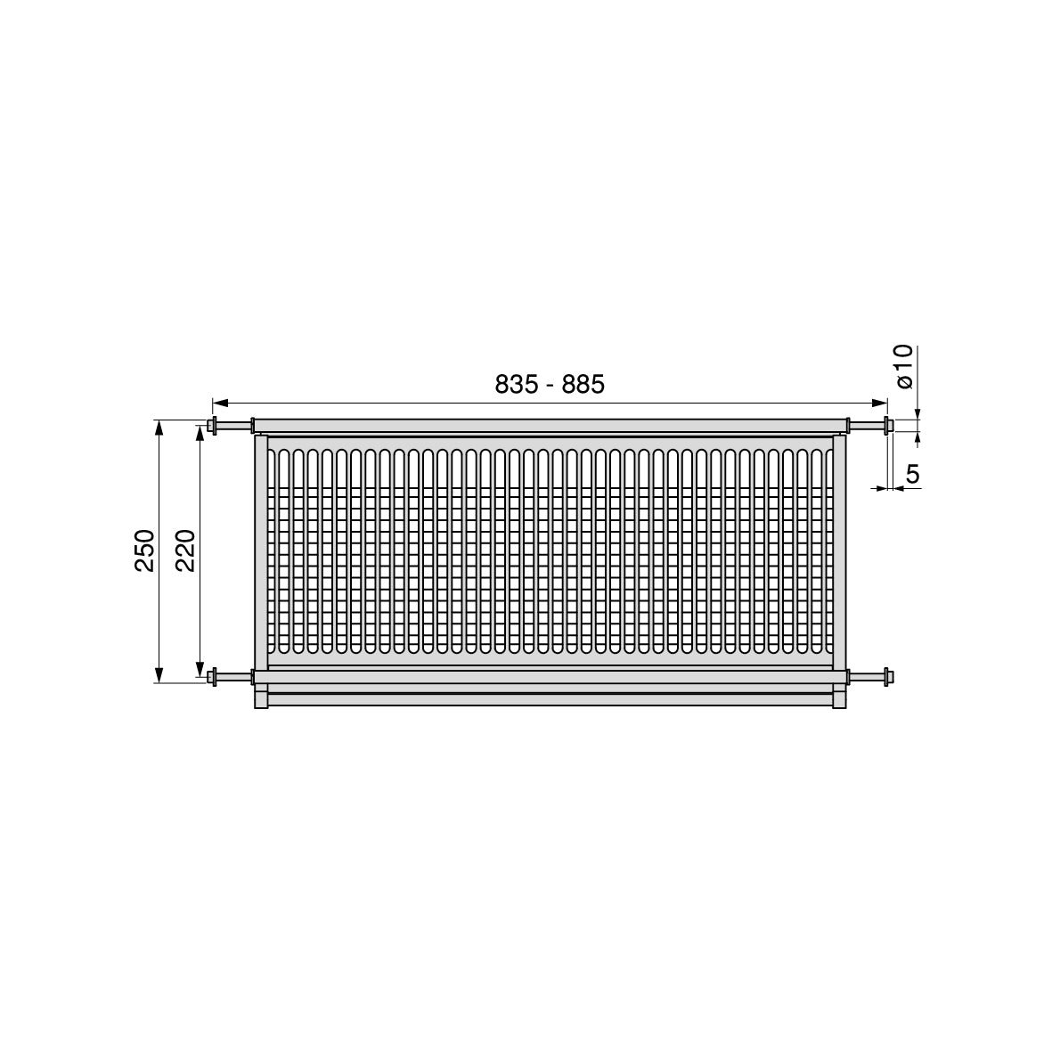 Emuca Scolapiatti acciaio inossidabile Drynox, modulo 900 mm, Acciaio inossidabile