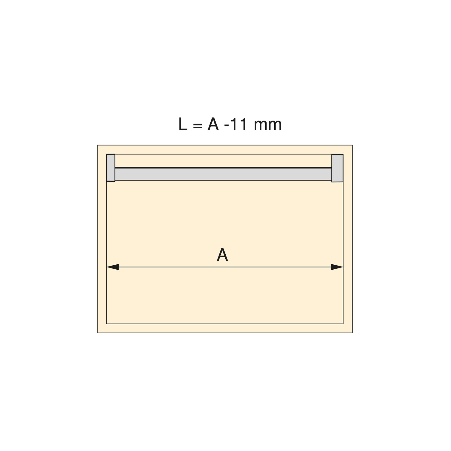 Emuca Kit barra per armadio Luxe, striscia LED 4,5x8 Neonlynx V, sensore di movimento RF Smart e convertitore Smart (24V DC), lunghezza 900mm, Luce Bianco calda 2.700K, Tecnoplastica e Alluminio, Titanio