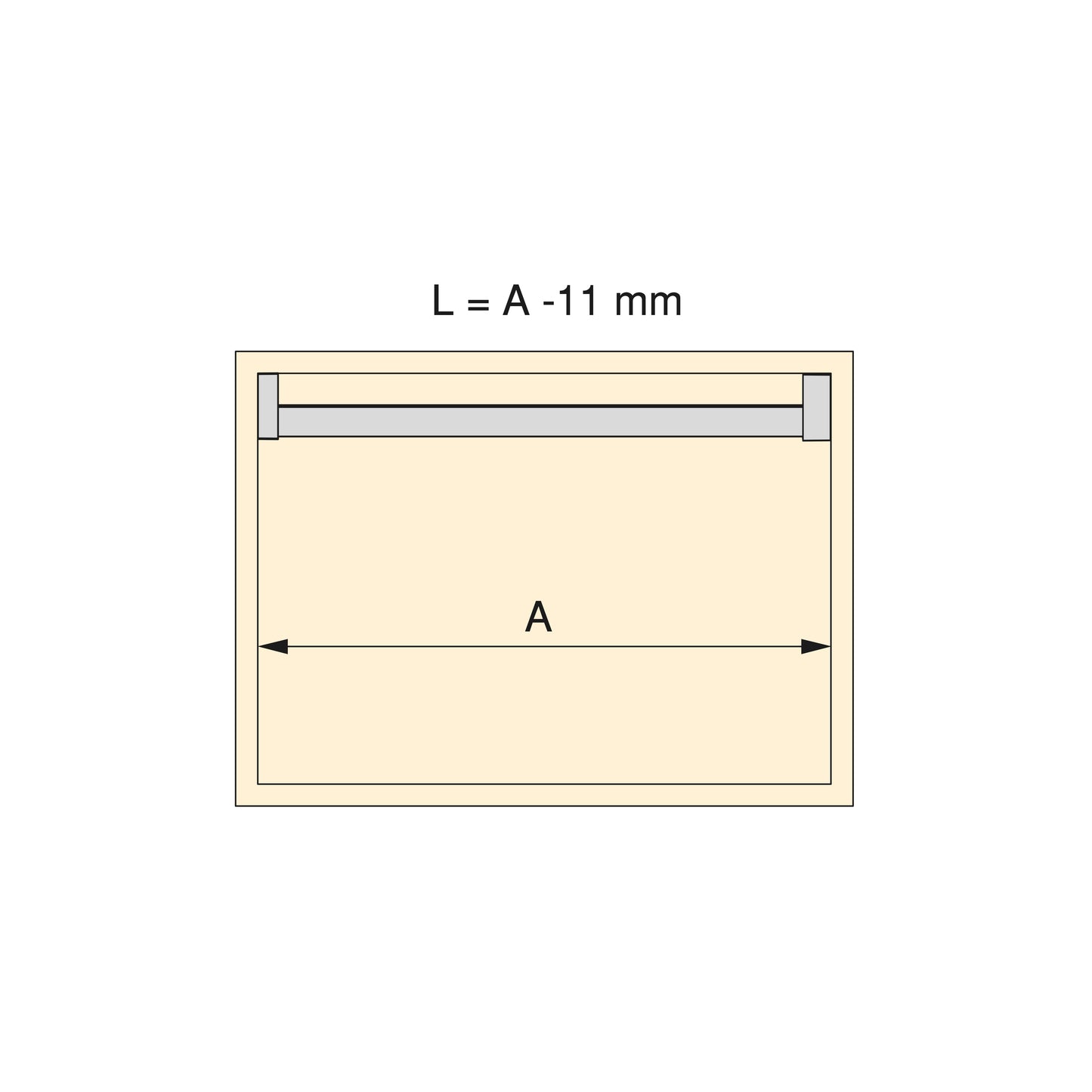 Emuca Kit barra per armadio Luxe, striscia LED 4,5x8 Neonlynx V, sensore di movimento RF Smart e convertitore Smart (24V DC), lunghezza 1.150mm, Luce Bianco calda 2.700K, Tecnoplastica e Alluminio, Nero testurizzato