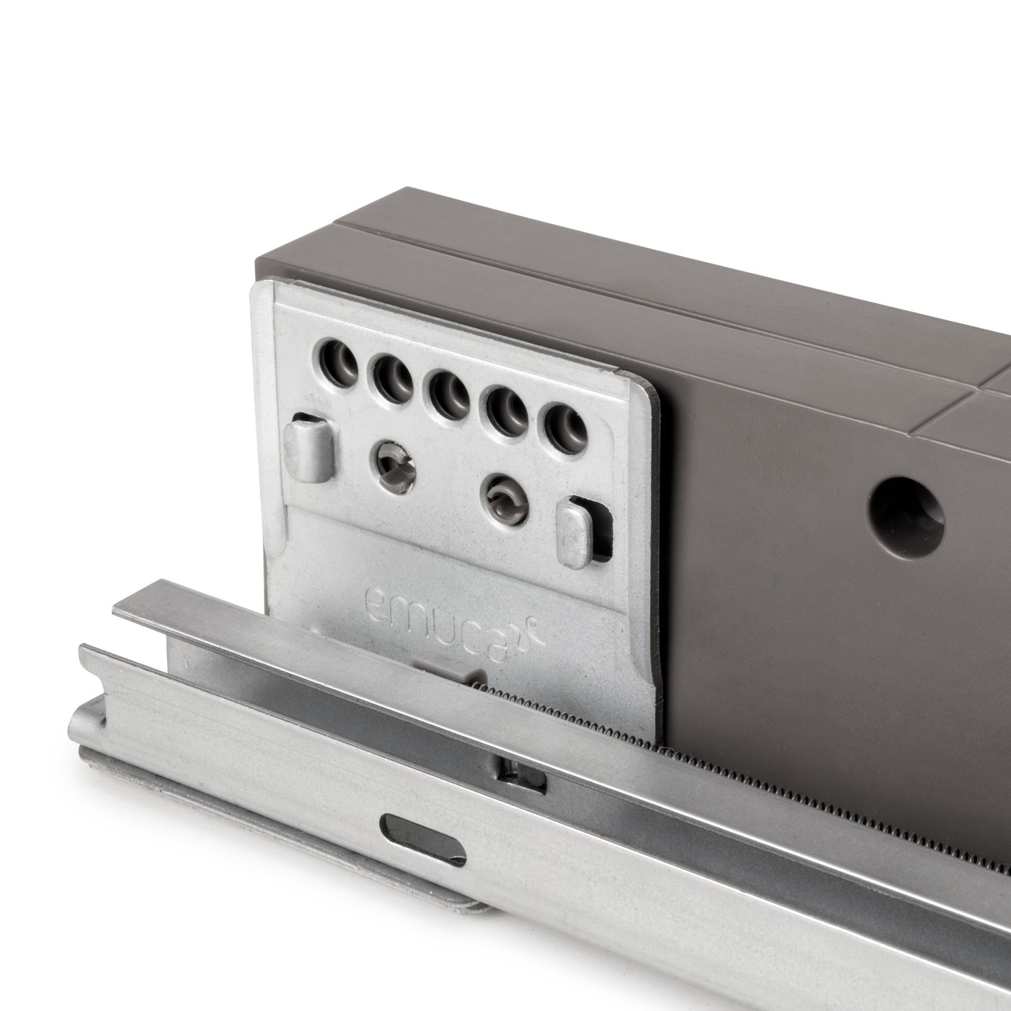 Emuca Set di 2 distanziale laterale per telaio Quartz, Tecnoplastica, Titanio