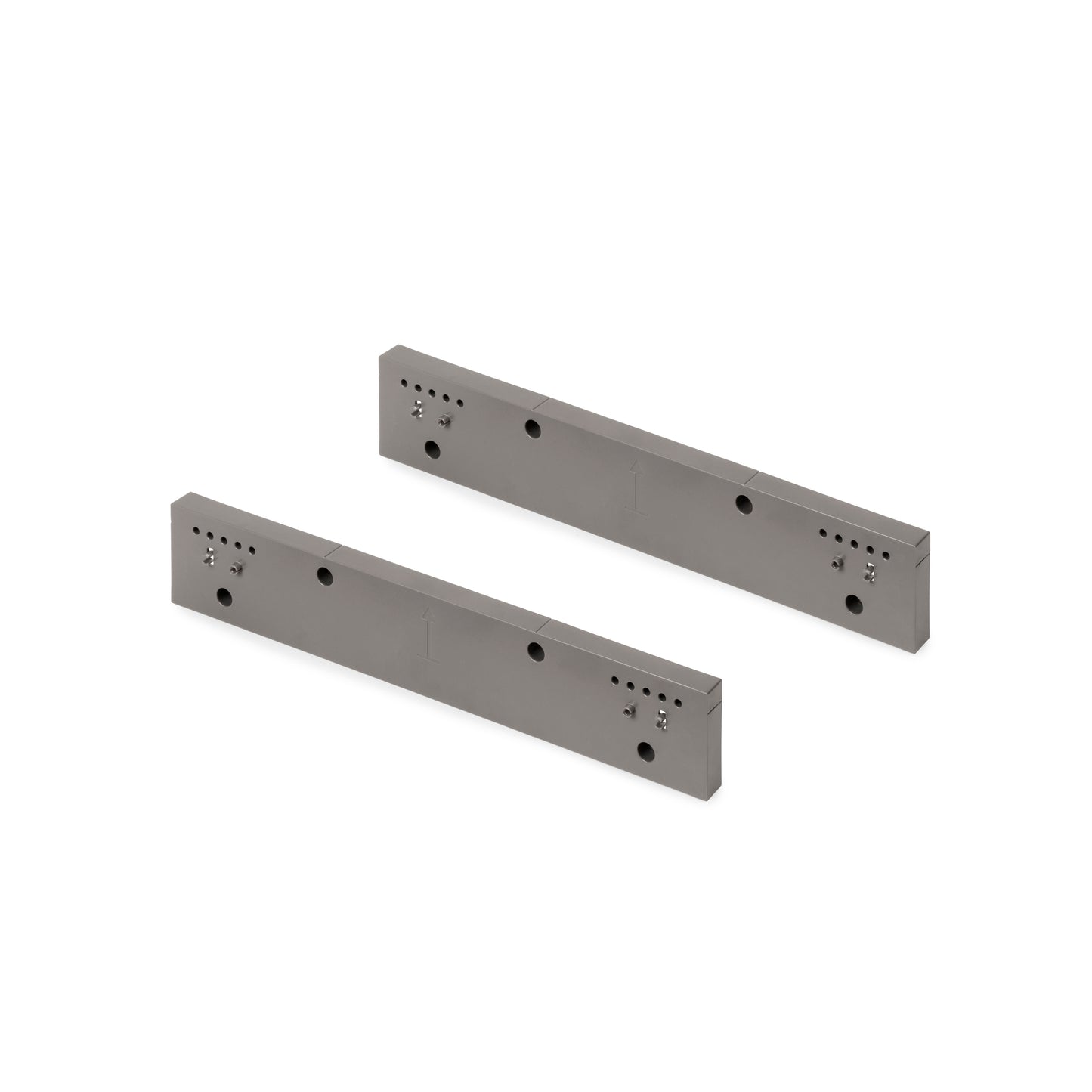 Emuca Set di 2 distanziale laterale per telaio Quartz, Tecnoplastica, Titanio