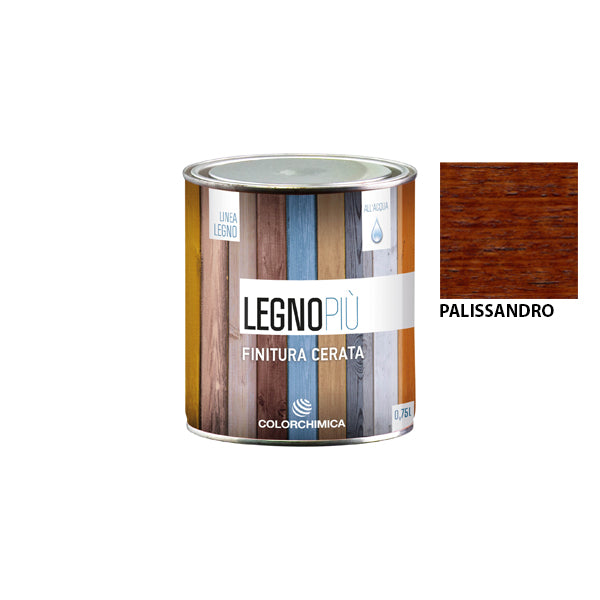 finitura cerata per legno all'acqua per interni ed esterni 750 ml