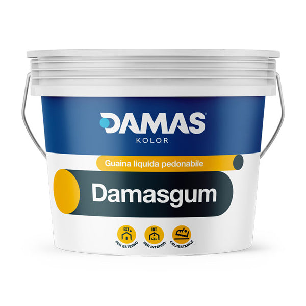 damasgum guaina liquida impermeabilizzante pedonabile grigio cemento 5 lt damas kolor