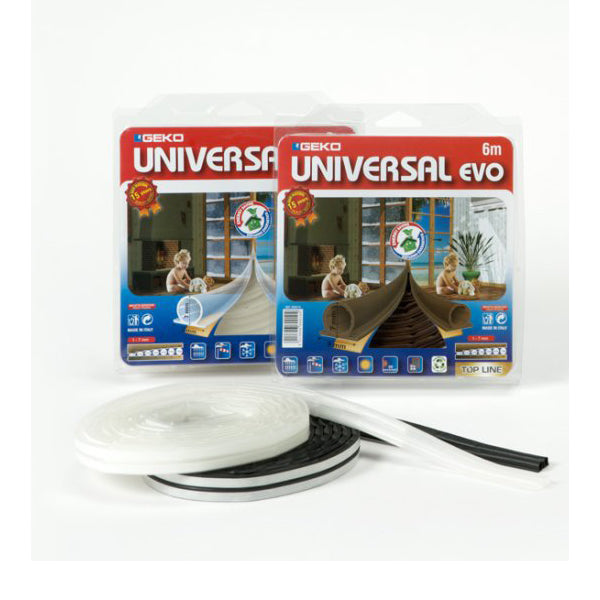 parafreddo guarnizione adesiva termoplastica trasparente 9mm x 7mm x 6mt geko universal evo