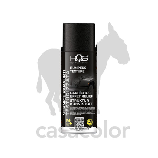 hqs vernice spray testurizzata per paraurti e spoiler nero opaco 400 ml
