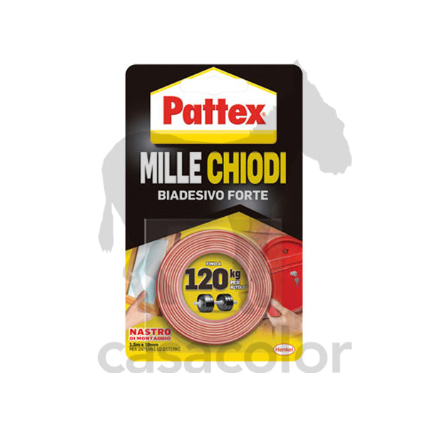 pattex millechiodi nastro biadesivo 19 mm x 1,5 mt
