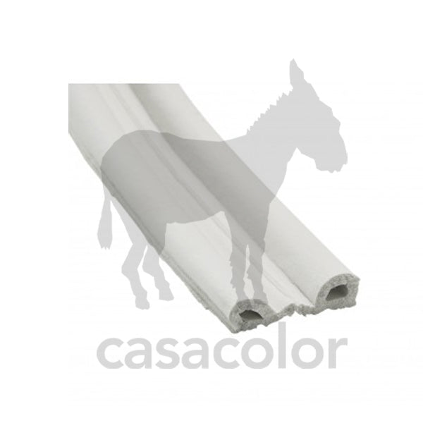 parafreddo per porte e finestre bianco in gomma epdm profilo P 9mm x 5,5mm x 6mt