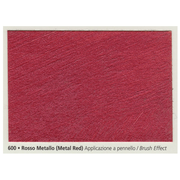samsara slim pittura decorativa effetto sabbiato rosso metallo 0,75 lt