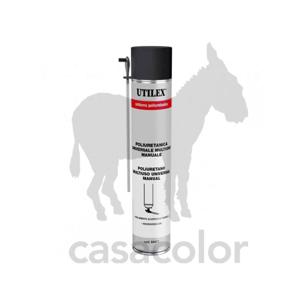 schiuma poliuretanica per riempimento universale manuale 750 ml utilex