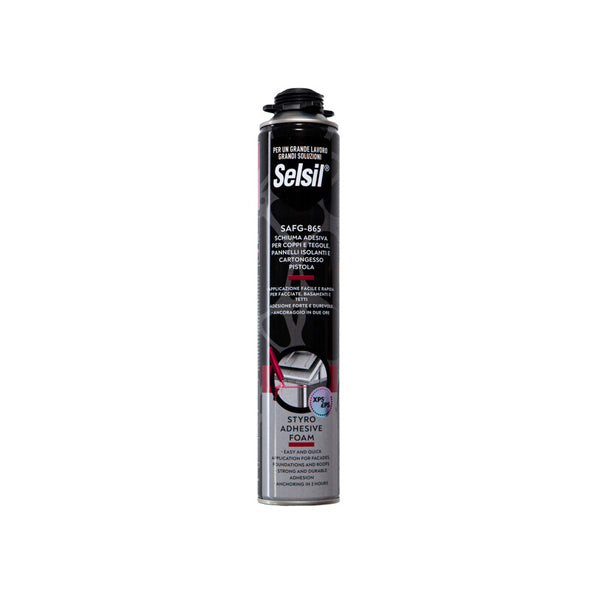 selsil schiuma poliuretanica adesiva per tegole e coppi per pistola 750 ml