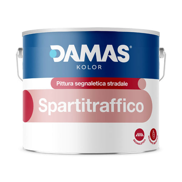 vernice spartitraffico bianco 2,5 lt damas kolor