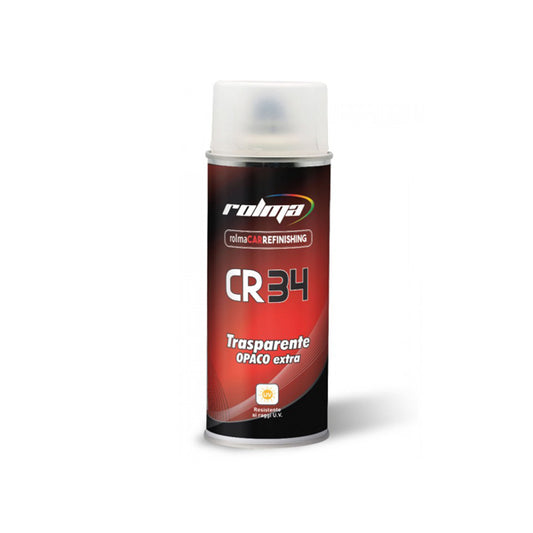 CR 34 vernice spray trasparente opaco extra carrozzeria 400 ml rolma
