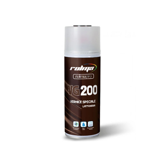 VG 200 vernice spray per grondaie e lattoneria testa di moro spray 400 ml rolma