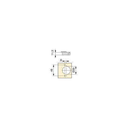 Kit cerniera collo alto X91N e basetta