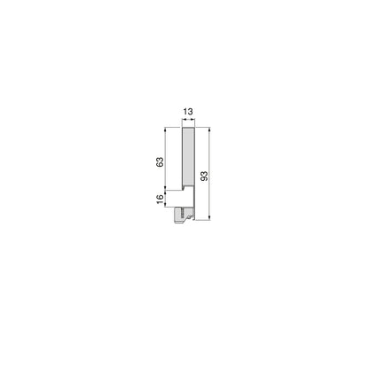 Emuca Cassetto esterno Vertex 40kg altezza 93mm, profondità 350mm, Acciaio, Grigio verniciato