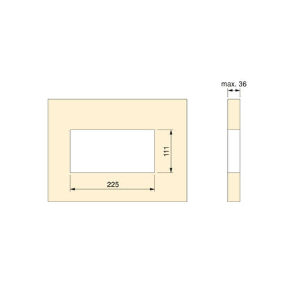 Emuca Multiconnettore da tavolo Atom 26 Lite, 225x111 mm, 2 prese Schuko, 1 USB Tipo A, 1 USB Tipo C, Zama-Acciaio-Plastica, Grigio metallizzata