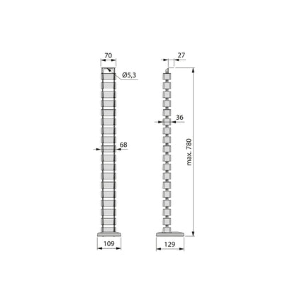 Colonna passacavi Pipe 4
