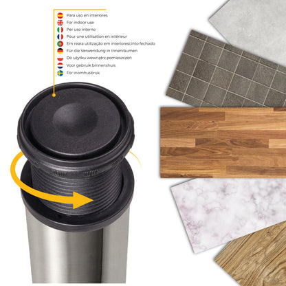 Gambe per tavola diametro 60mm di acciaio