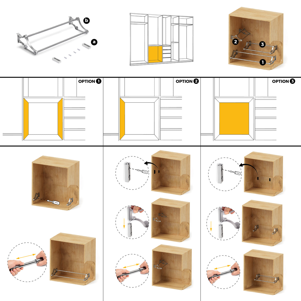 Porta scarpe Self per interno armadio