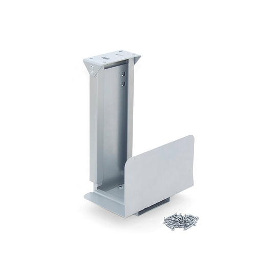 Emuca Supporto per CPU, Acciaio, Verniciato alluminio