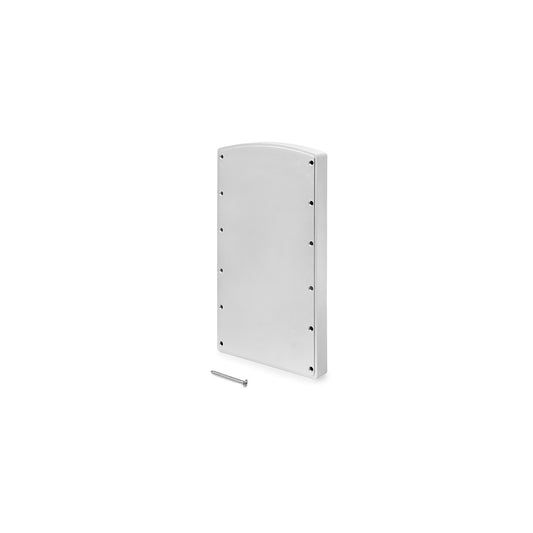 Emuca Set di spessori laterali per appendiabiti per armadio Hang, Tecnoplastica, Verniciato alluminio