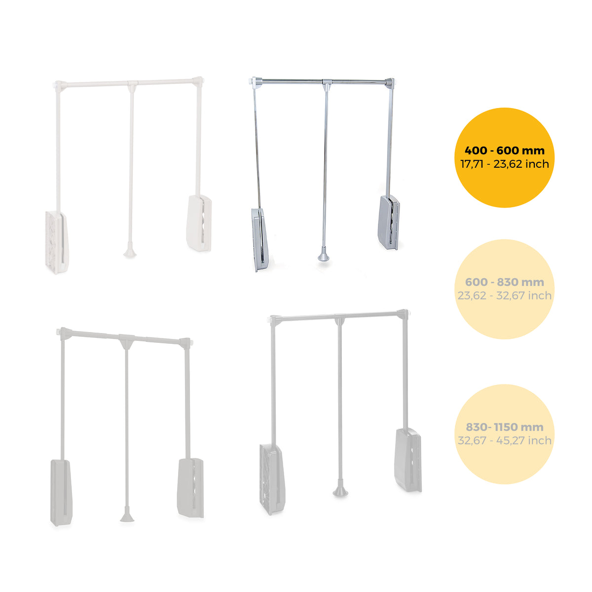 Appendiabiti per armadio Hang