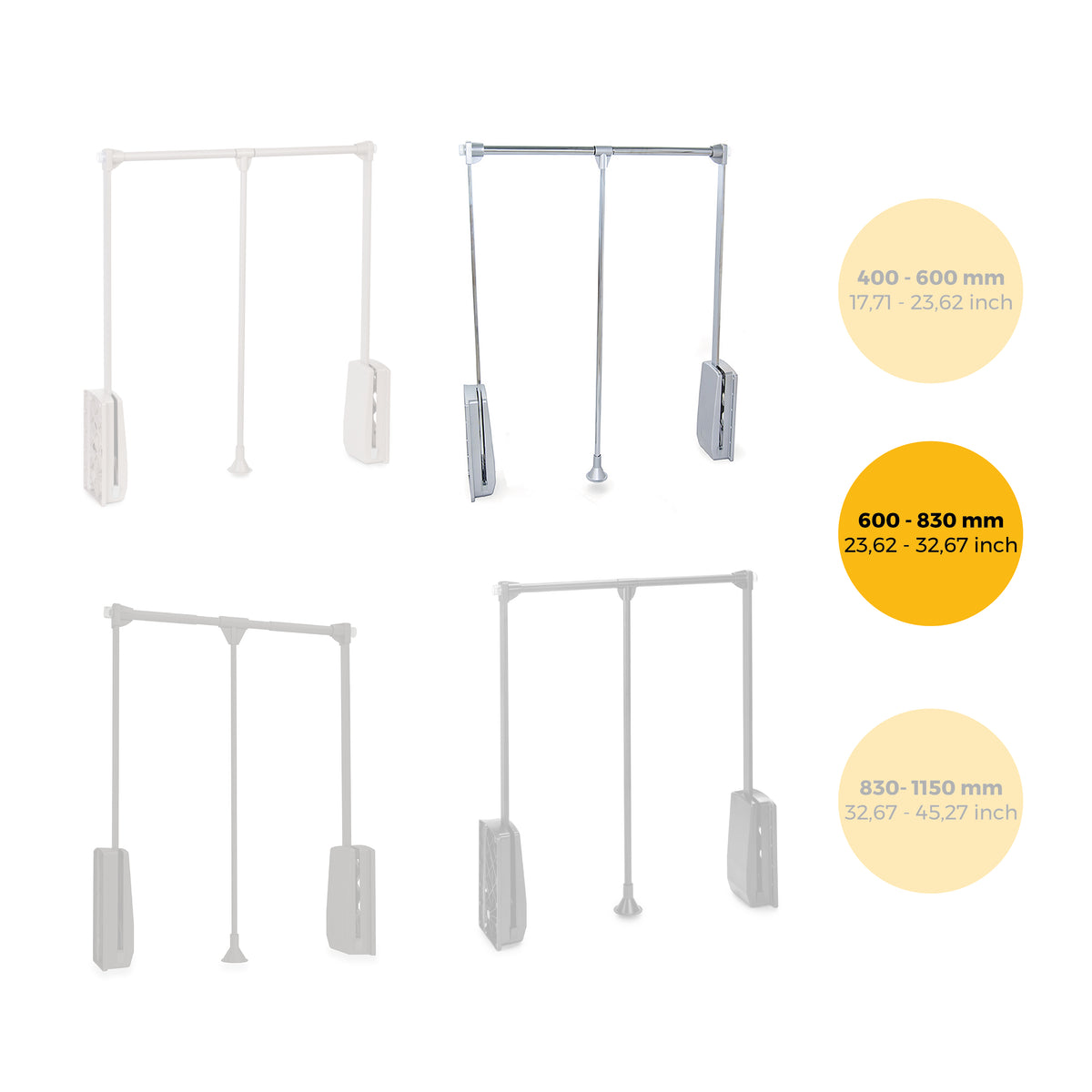Appendiabiti per armadio Hang