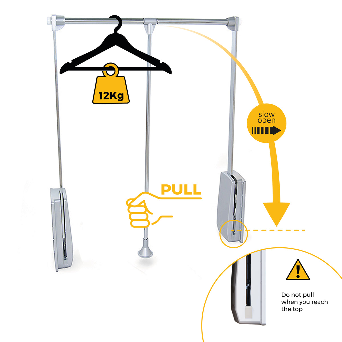 Appendiabiti per armadio Hang