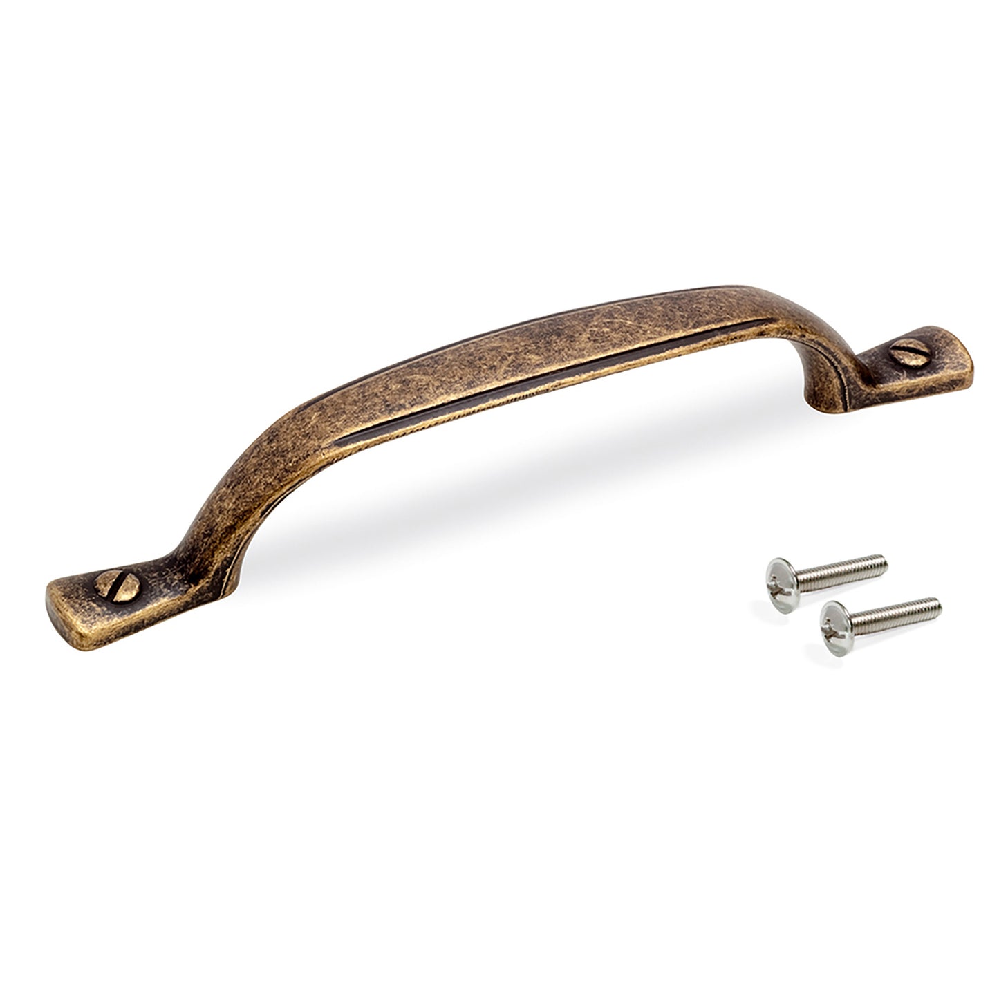 Emuca Lotto di 20 maniglie per mobili Nairobi, L139mm, interasse 96mm, Zama, Bronzato