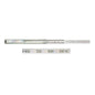 Emuca Set di guide a sfera per cassetti a estrazione totale, altezza 45 mm, lunghezza 300 mm, Acciaio, Zincato bianco