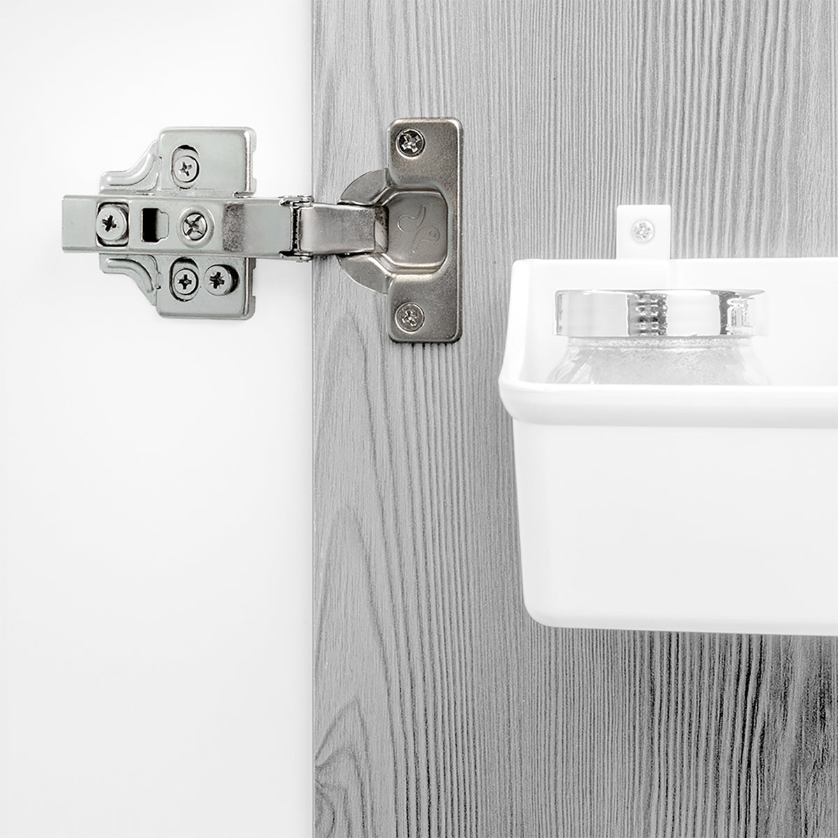 Kit cerniera mezzo collo X91 con chiusura ammortizzata, basette per vite