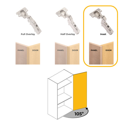 Kit cerniera collo alto X91 con chiusura ammortizzata e basetta