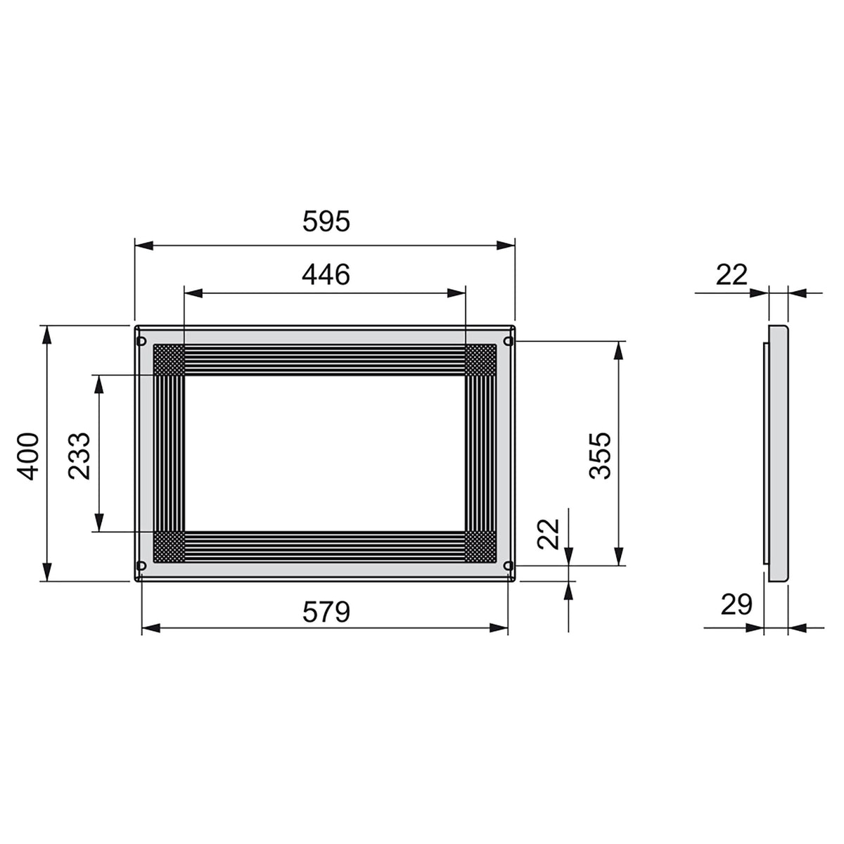 Cornice per microonde