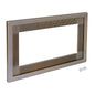 Emuca Cornice per microonde, per installazione a incasso in mobili da cucina, modulo 600mm, 600x400mm, Tecnoplastica, Nichel satinado