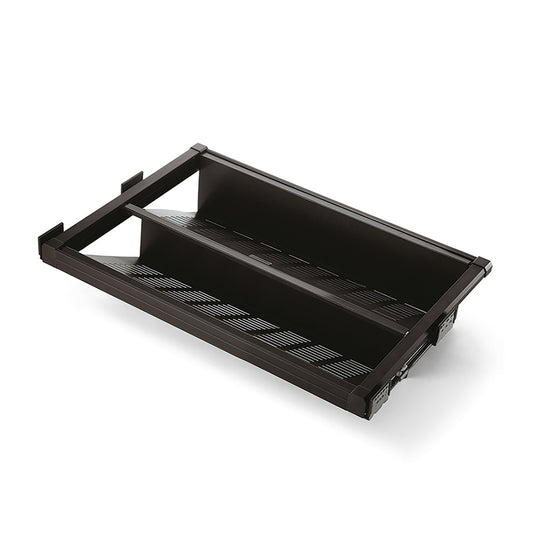 Emuca Cassetto portascarpe estraibile Moka, 764 - 794, Acciaio, Verniciato moka