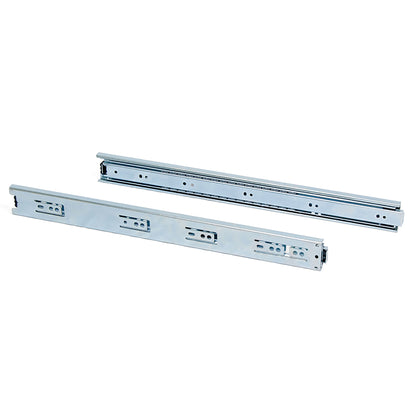Emuca Lotto di 5 set guide per cassetti, a sfera, altezza 45 mm, profondità 650 mm, estrazione totale, zincate