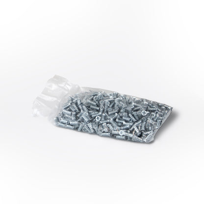 Emuca Lotto di 500 viti, testa piatta Pozidrive, diametro 6,2 mm, 13 mm, Euro, Acciaio, zincato