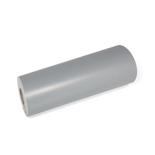 Emuca Tappeto goffrato antiscivolo per cassetti, punteggiato, lunghezza 20m x 480mm, Tecnoplastica, Grigia