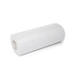 Emuca Tappeto antiscivolo per cassetti, effetto tessuto, lunghezza 20m x 480mm, Tecnoplastica, Bianca