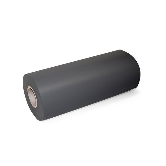 Emuca Tappeto antiscivolo per cassetti, effetto tessuto, lunghezza 20m x 480mm, Tecnoplastica, Grigio antracite