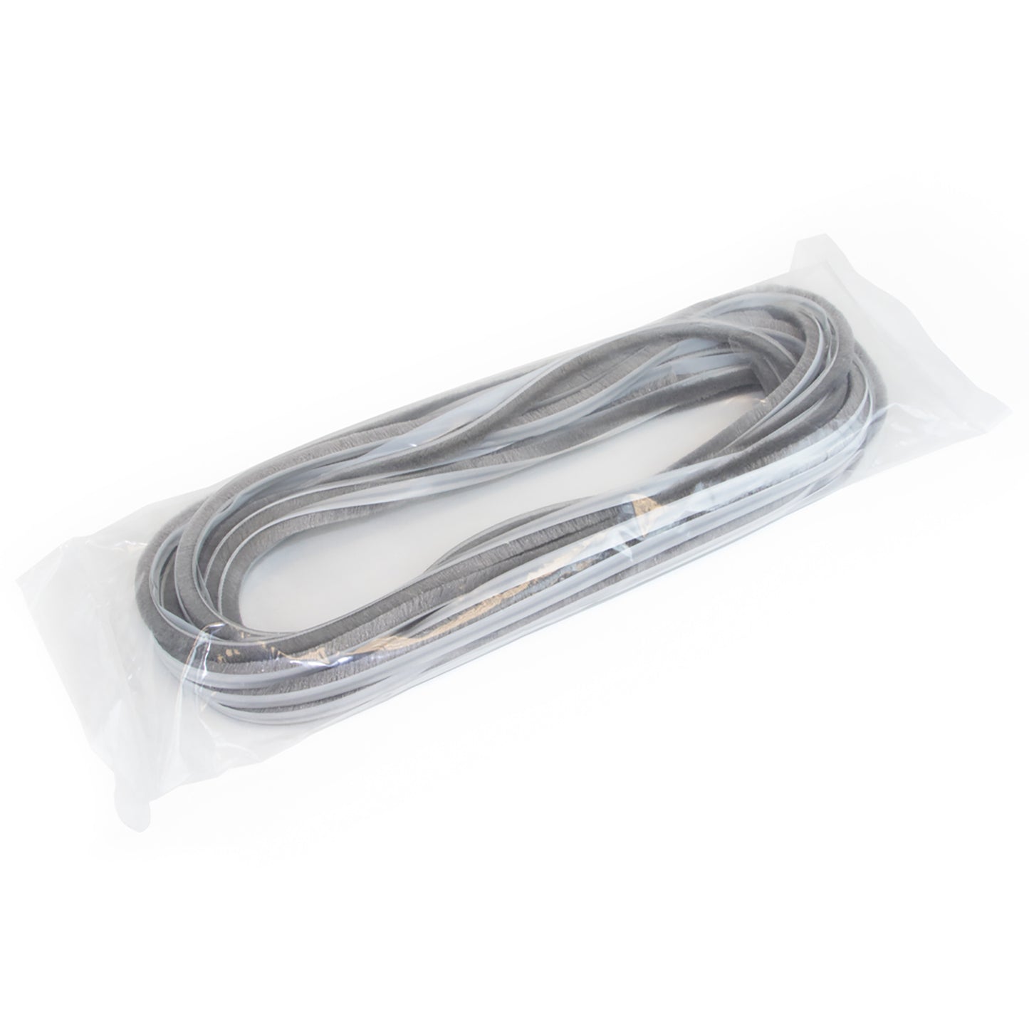 Emuca Parapolvere adesivo per porte e finestre, altezza 17 mm, lunghezza rotolo 10 m, Grigia